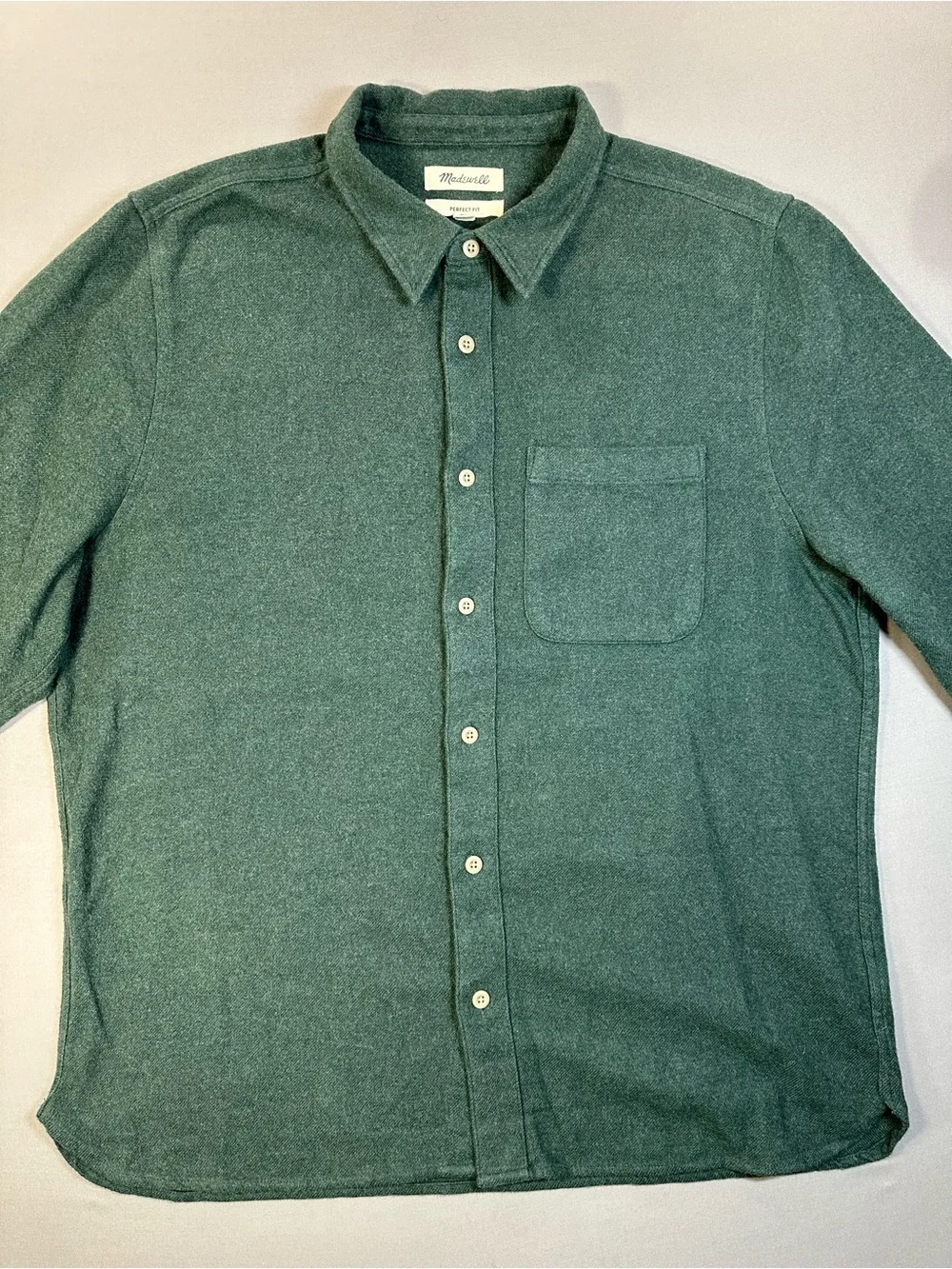 Madewell Sunday Flannel Perfect Shirt, Button Down, Cotton - Mens XL - Picture 5 of 15